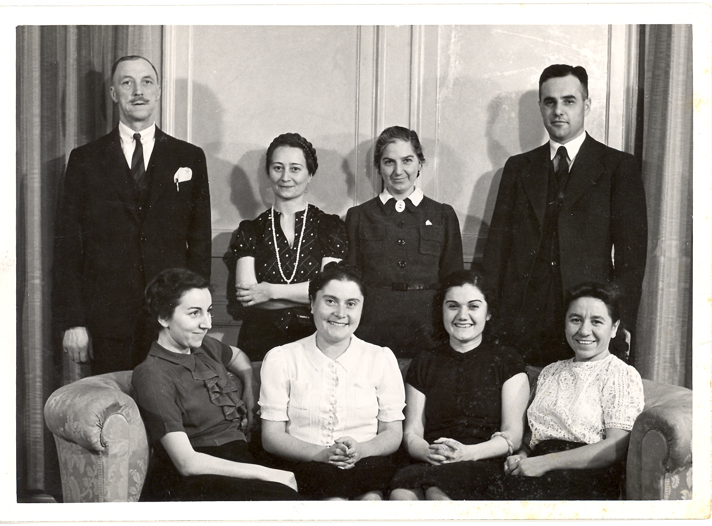 Nicholas Artamonoff (back, far right) with other members of the faculty and staff of Robert College.